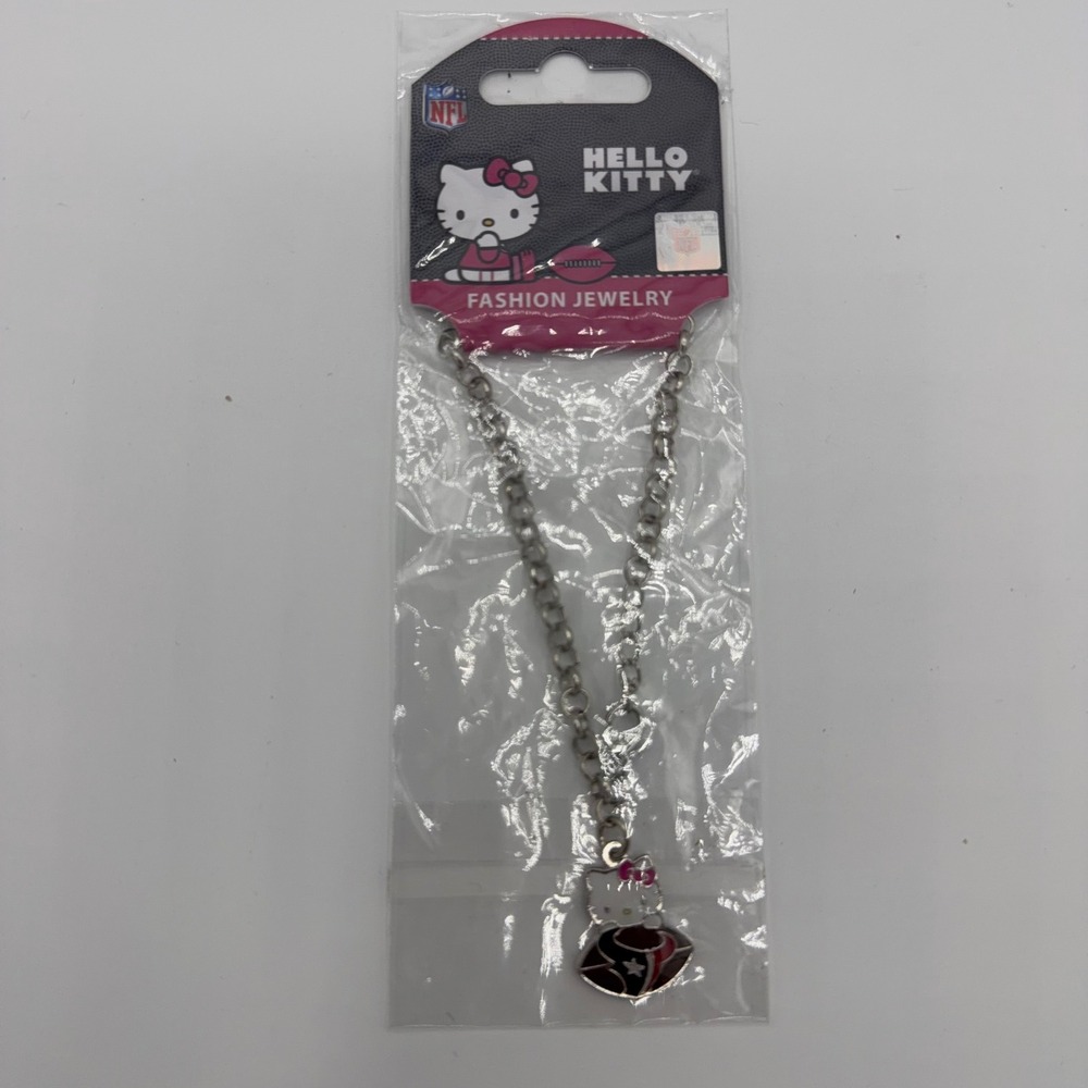 NFL Sanrio Hello Kitty Houston Texans‎ Bracelet Womens OS Charm Jewelry New